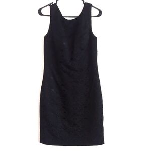 Symphony of Venus Women's Extra Large‎ Black Low Back Sleeveless Midi Dress